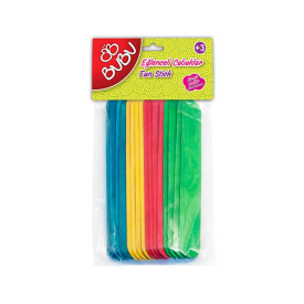 BU-BU EĞLENCELİ ÇUBUKLAR RENKLİ 15X1,8CM 40LI