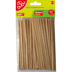 BU-BU EĞLENCELİ ÇUBUKLAR ŞERİT NATURAL 50Lİ